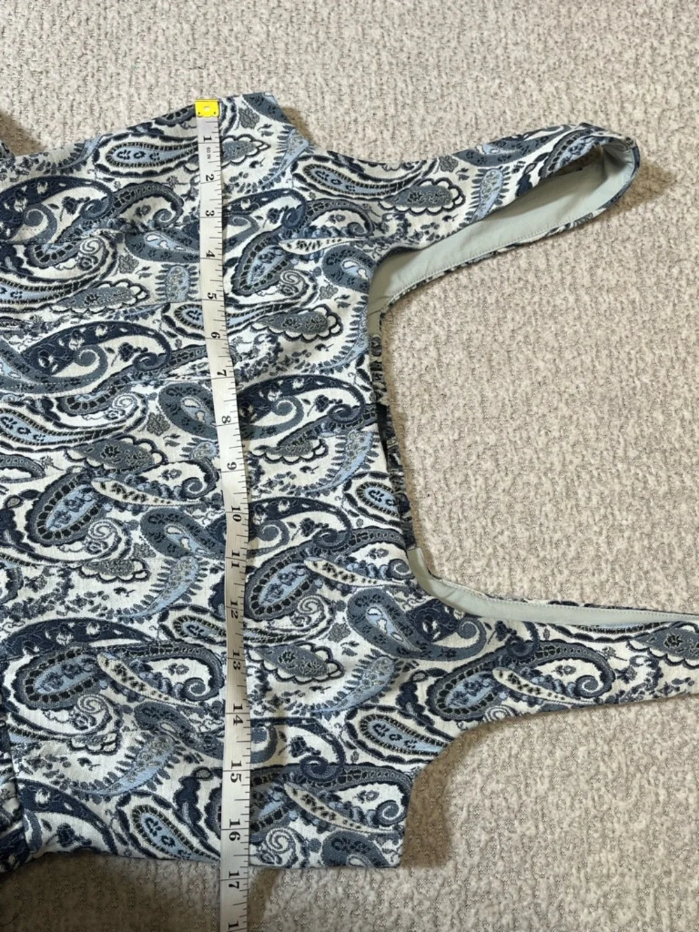 AQUA Paisley Square Neck Mini Dress Size Medium